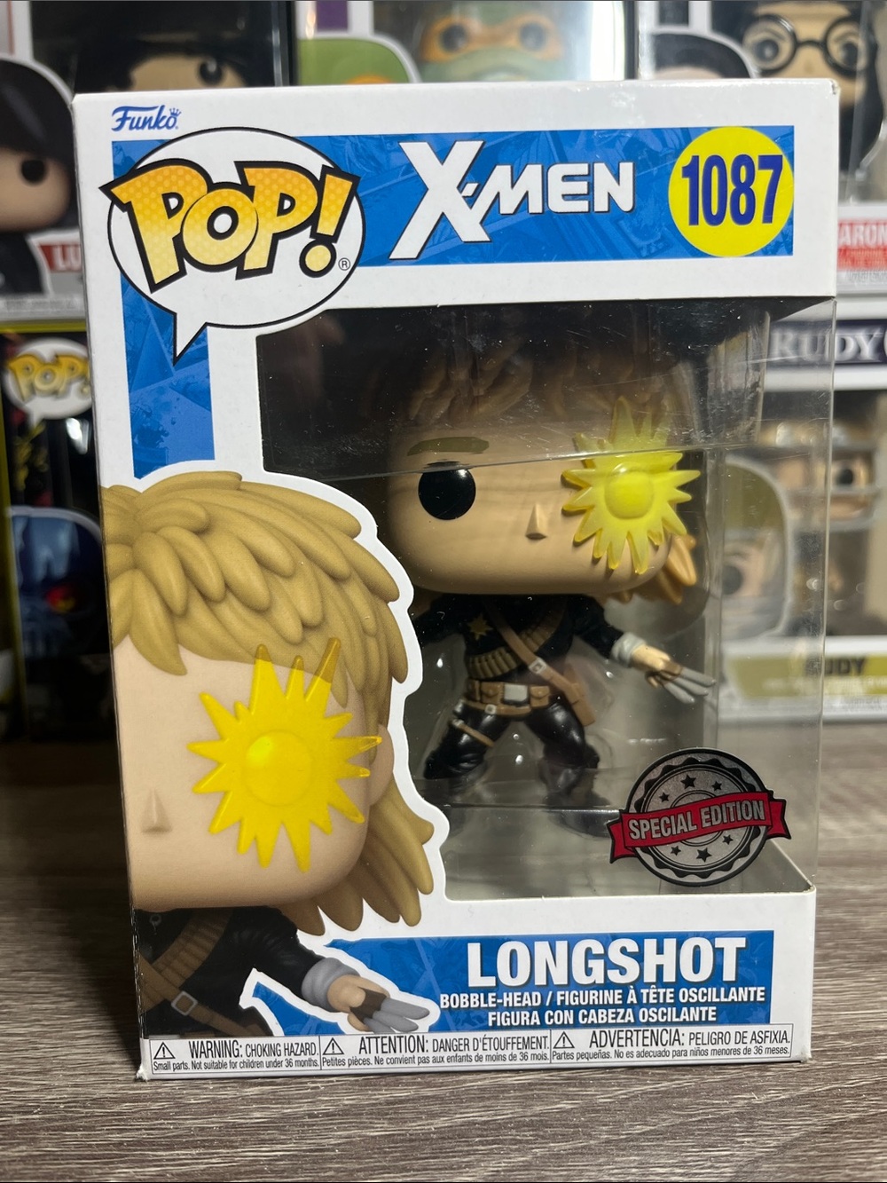 Funko Pop! X-Men Longshot with Yellow Eye Burst